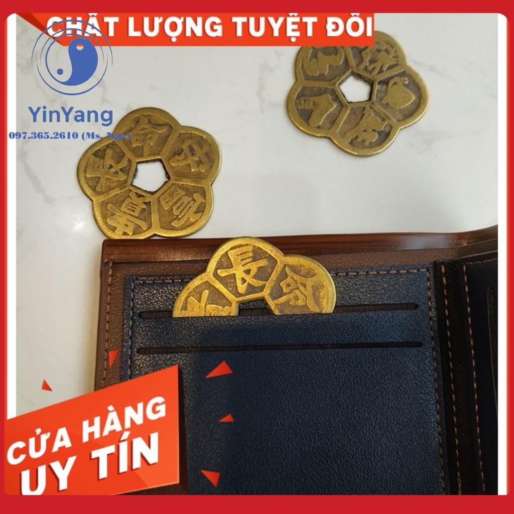 Combo 3 đồng tiền hoa mai chiêu lộc