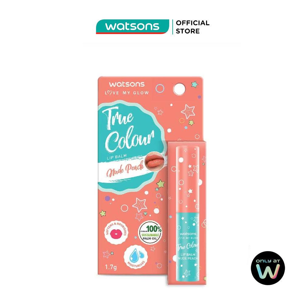 Son Dưỡng Có Màu Watsons True Color Nude Peach 1.7g