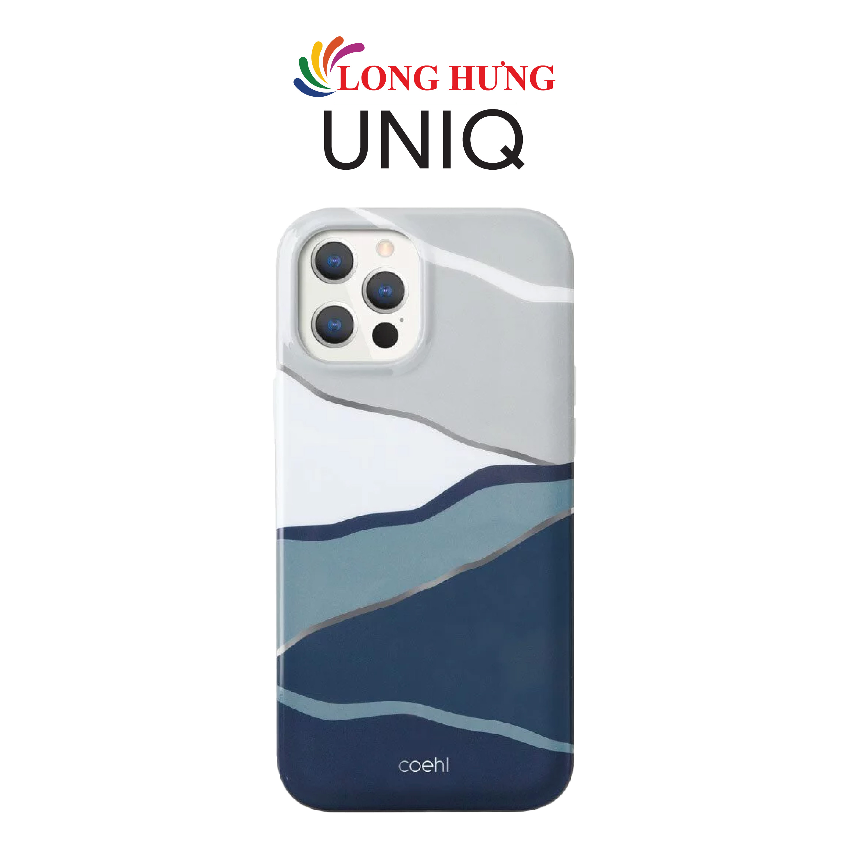 Ốp lưng nhựa cứng giả kính Uniq Coehl Ciel iP 12 Series - Hàng chính hãng
