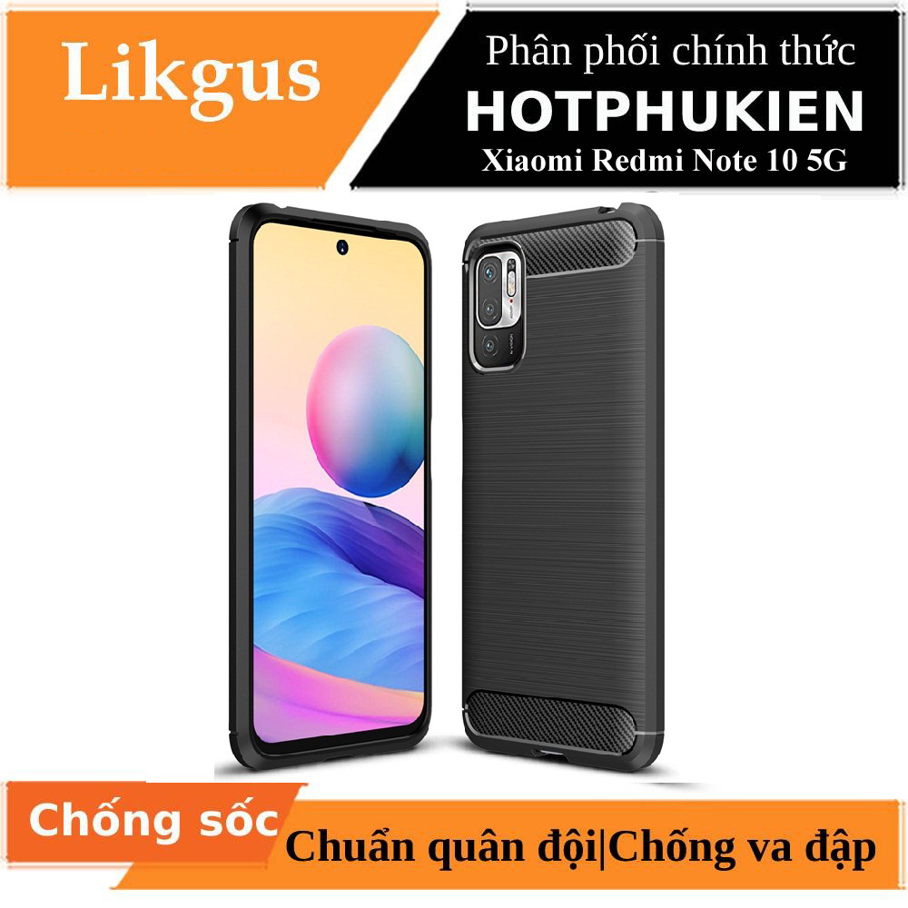 Ốp lưng chống sốc cho Xiaomi Redmi Note 10 5G hiệu Likgus - Hàng nhập khẩu