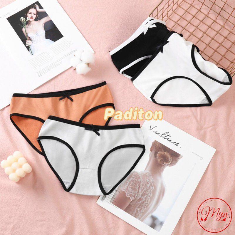 QUẦN LÓT COTTON CẠP VIỀN ĐEN, CO GiÃN 4 CHIỀU