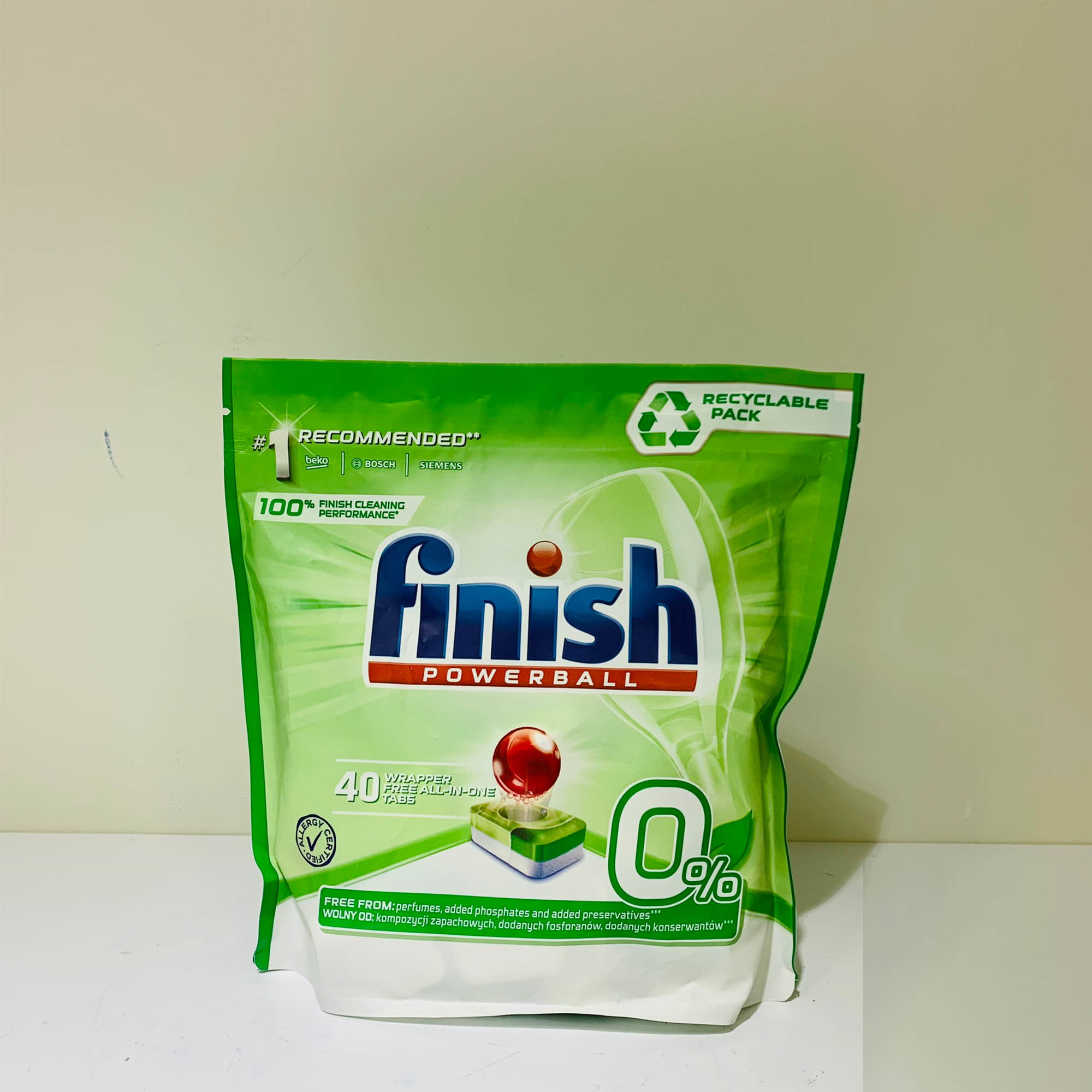 Combo Viên rửa bát Finish eco 70 viên + Nước làm bóng finish eco 400ml