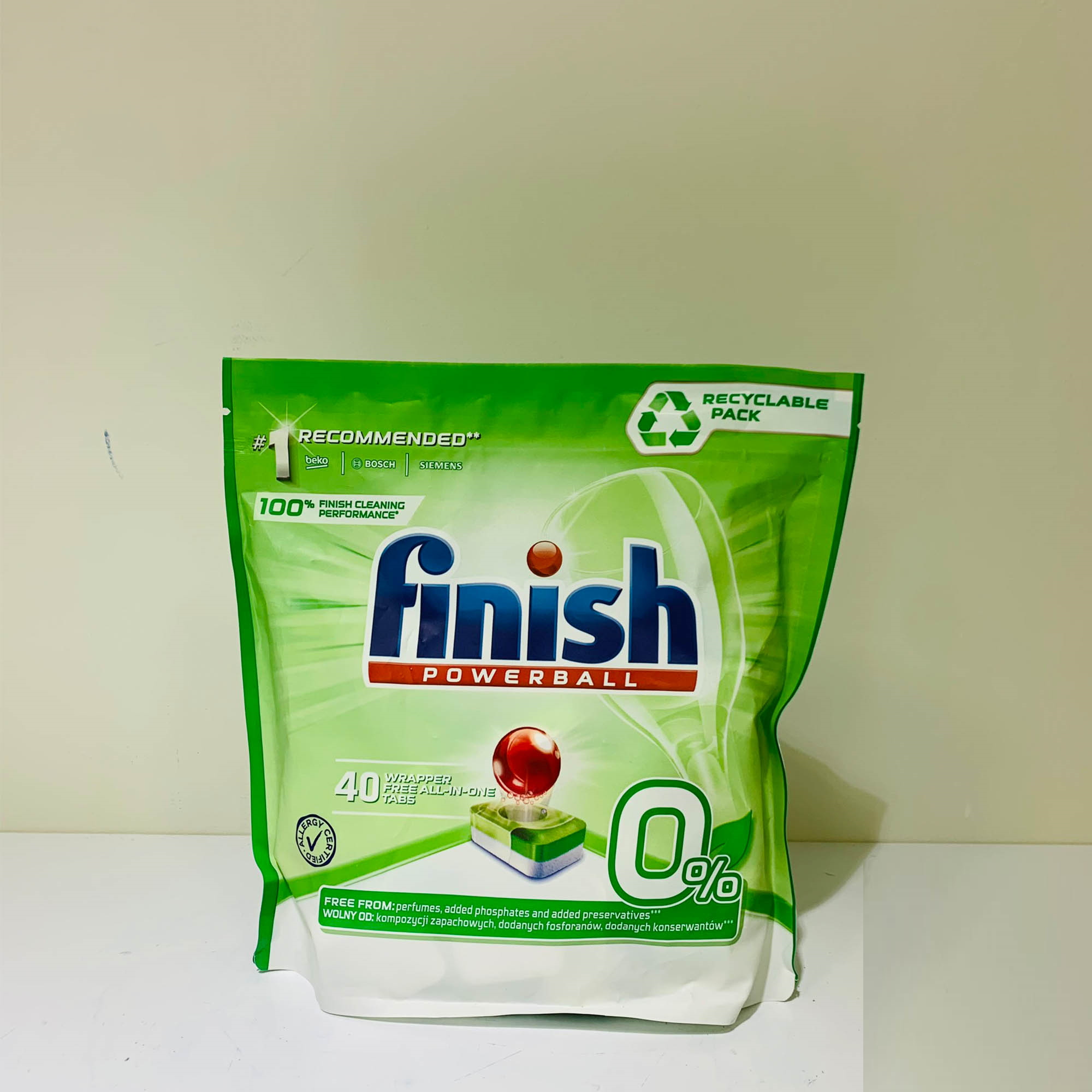 Combo Finish Eco 0% : Viên rửa bát Eco 70 viên + Bóng Eco 400ml + Muối 1,5kg