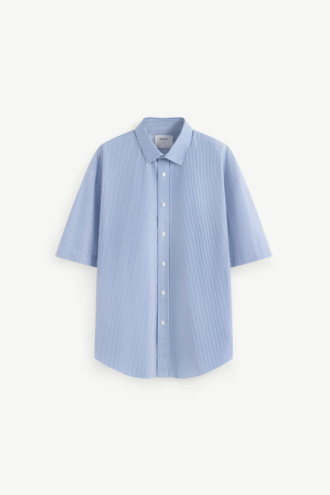 Áo Sơ Mi Nam ROUTINE Tay Ngắn Họa Tiết Kẻ Sọc Form Oversize - 10S24SHS003 | LASTORE MENSWEAR