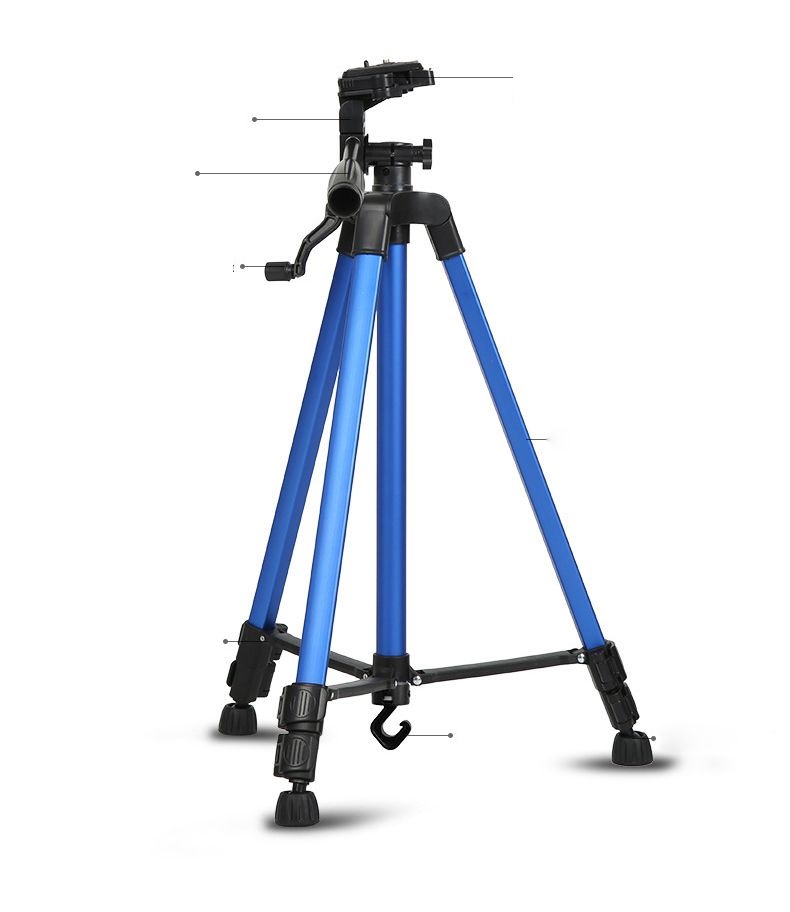 Combo Chân máy ảnh quay phim DSRL Tripod 3366 + Đầu kẹp điện thoại Selfie - Giao màu ngẫu nhiên