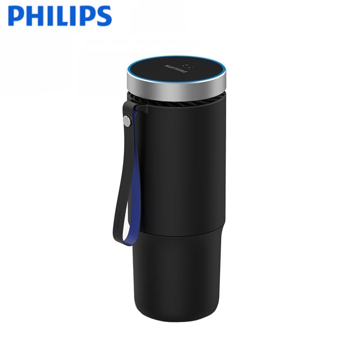 Máy khử mùi, lọc không khí dạng cốc trên xe ô tô cao cấp Philips GP5601 công suất 5,5W tích hợp 5 công nghệ tiên tiến bảo vệ không khí trong xe