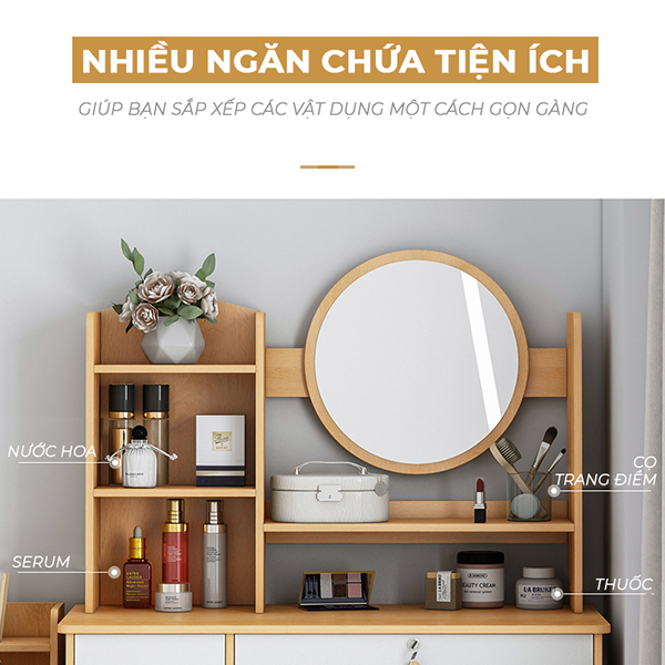 Bàn trang điểm thiết kế độc đáo Tâm House HX-MK39