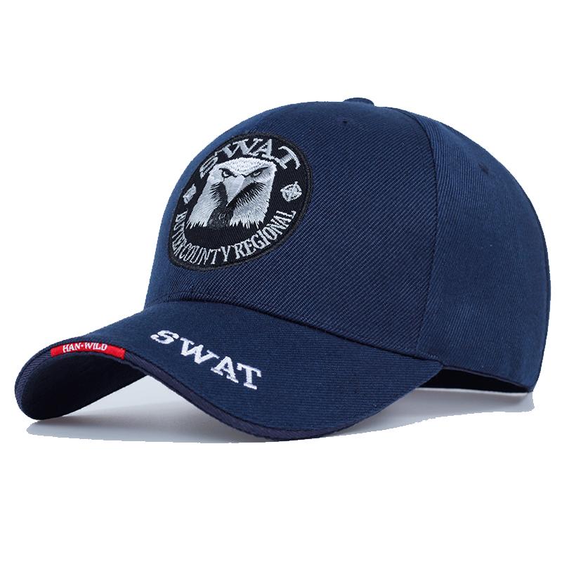 SWAT ARMY CAP MALE thêu đại bàng bóng chày đen Mũ nam Gorras Para Hombre Phụ nữ snapback Bone nam tính Cap Color: navy Size: Adjustable
