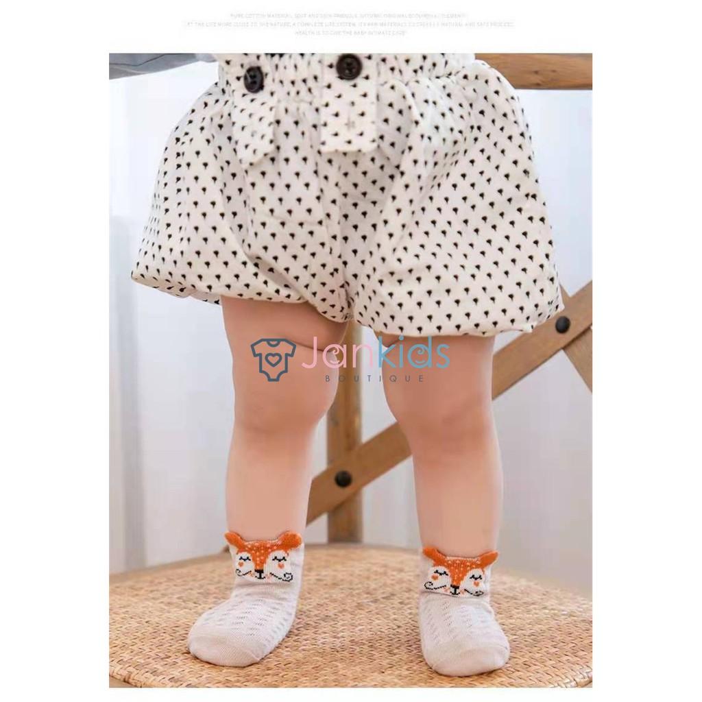 Set 5 đôi tất lưới cotton ROBIBABI thoáng khí mềm mịn cho bé mẫu mới nhất 2021 (sơ sinh - 3 tuổi)