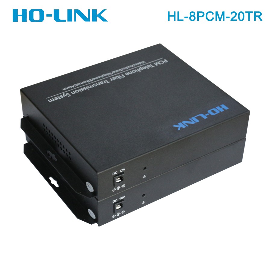 Bộ chuyển đổi quang thoại 8 kênh Ho-link HL-8PCM-20TR - Hàng Chính hãng