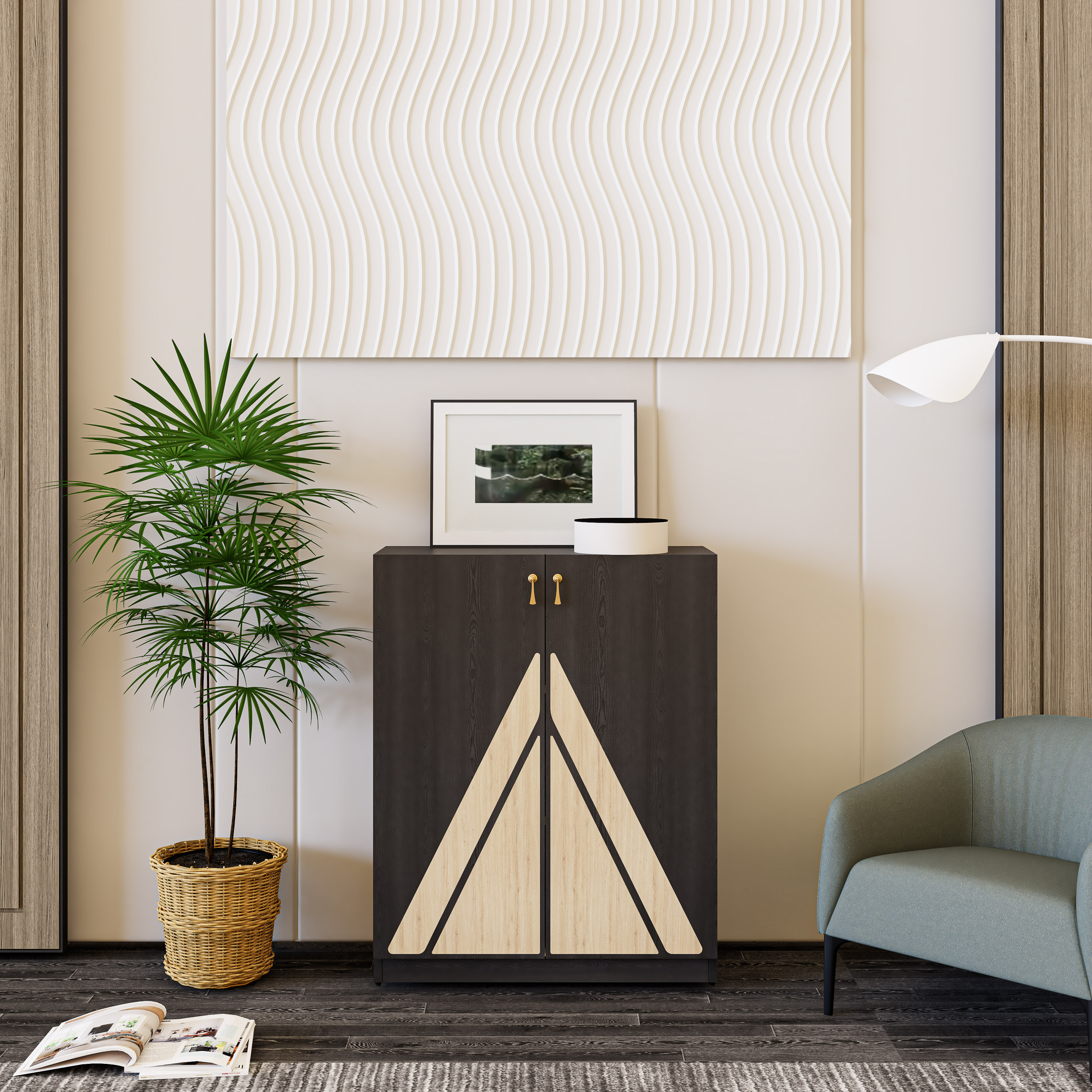 [Happy Home Furniture] CHARIS , Tủ lưu trữ 2 cửa mở , 72cm x 30cm x 90cm ( DxRxC), TCM_116
