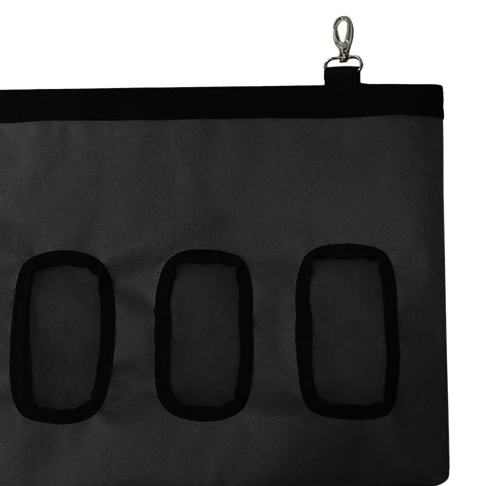 Hay Bag Hanging Pouch Feeder Holder Dispenser for Rabbit Guinea Pig Black