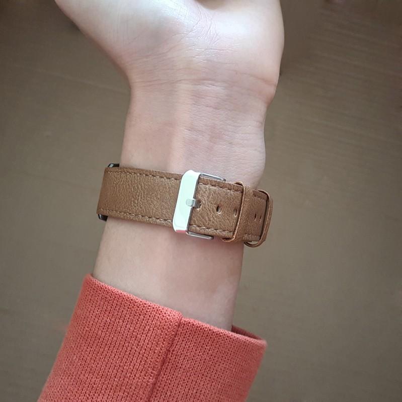 Dây đeo da mềm mại dành cho đồng hồ thông minh Garmin Vivoactive 3