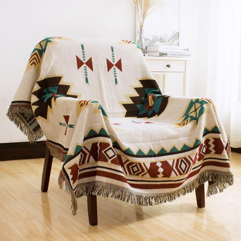 Thảm Vintage Nhập Khẩu Hoạ Tiết Bohemian, Thảm Trải Sofa, Thảm Trải Sàn, Thảm Treo Tường