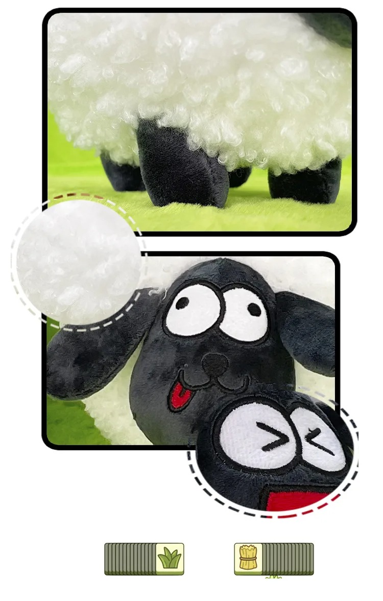Thú nhồi bông Cừu the Sheep cho bé dễ thương - Size từ 40cm đến 55cm - Quà tặng gấu bông hoạt hình Shaun the Sheep