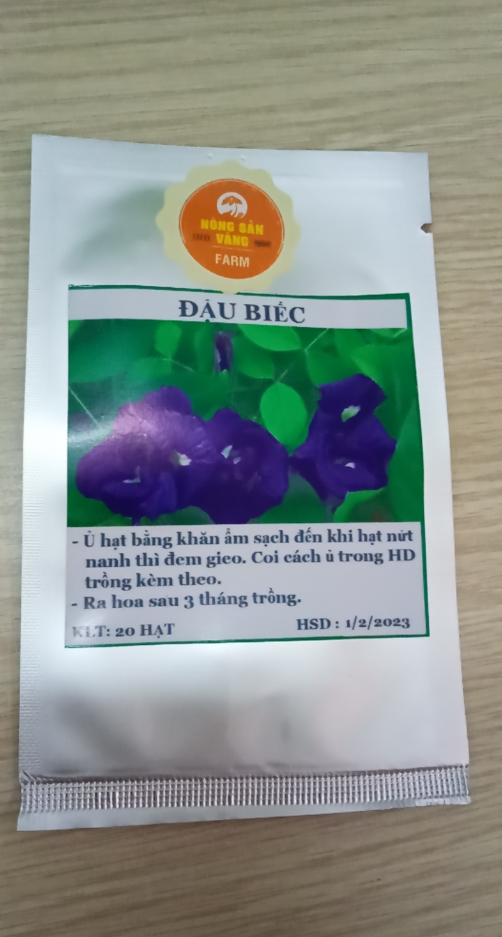 Hạt giống Hoa Đậu Biếc Đơn - Nông Sản Vàng