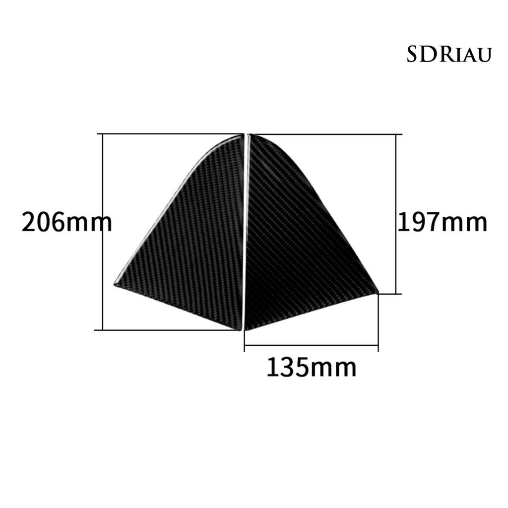 Set 2 Miếng Dán Sợi Carbon Hình Tam Giác Trang Trí Cửa Sổ Xe Hơi Dành Cho Cruze 2009-2015