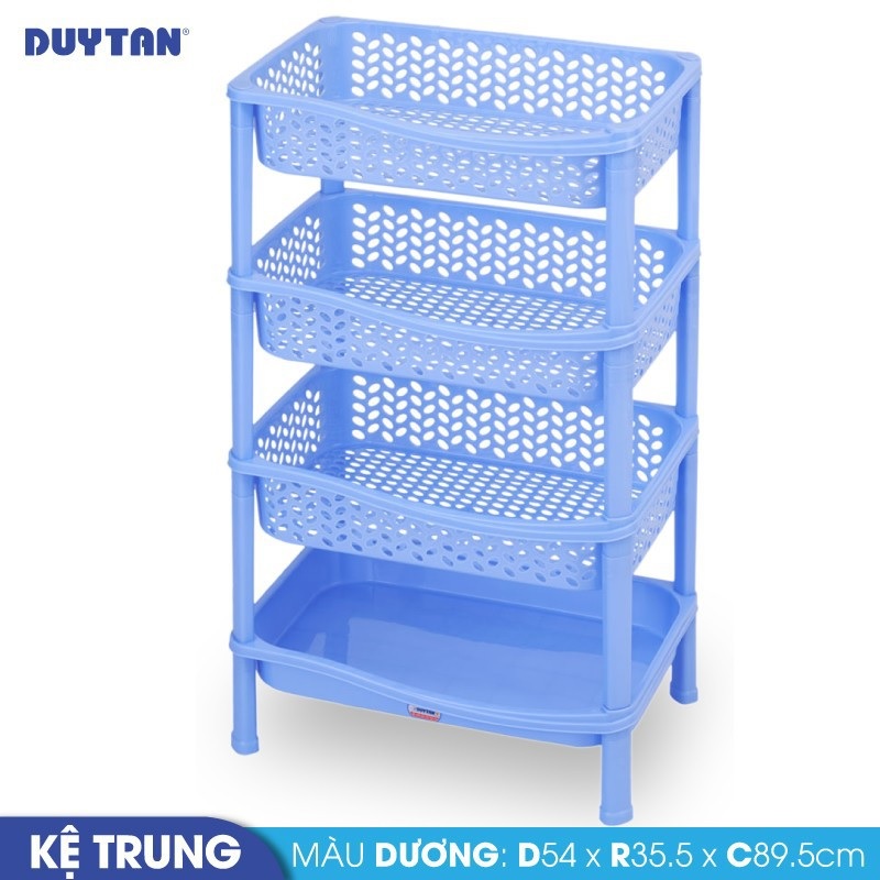 Kệ trung nhựa Duy Tân 4 ngăn  - 66418 - Giao màu ngẫu nhiên - Hàng chính hãng