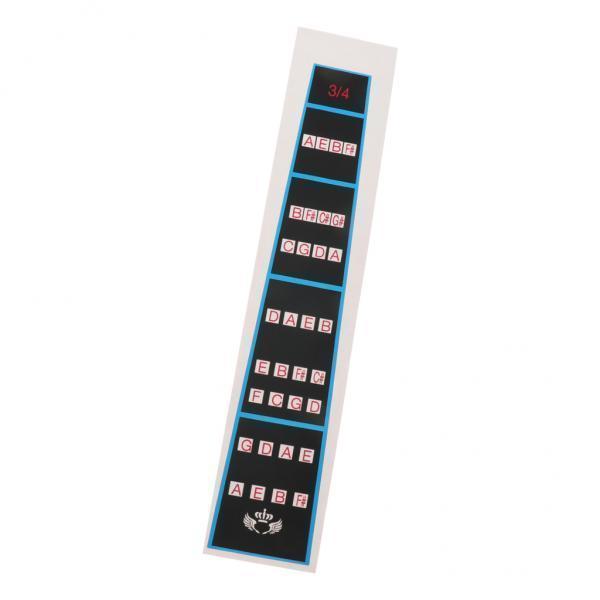 2-6pack Violin Chart Finger Sticker Guide Intonation Chart for Violin Parts 3-4