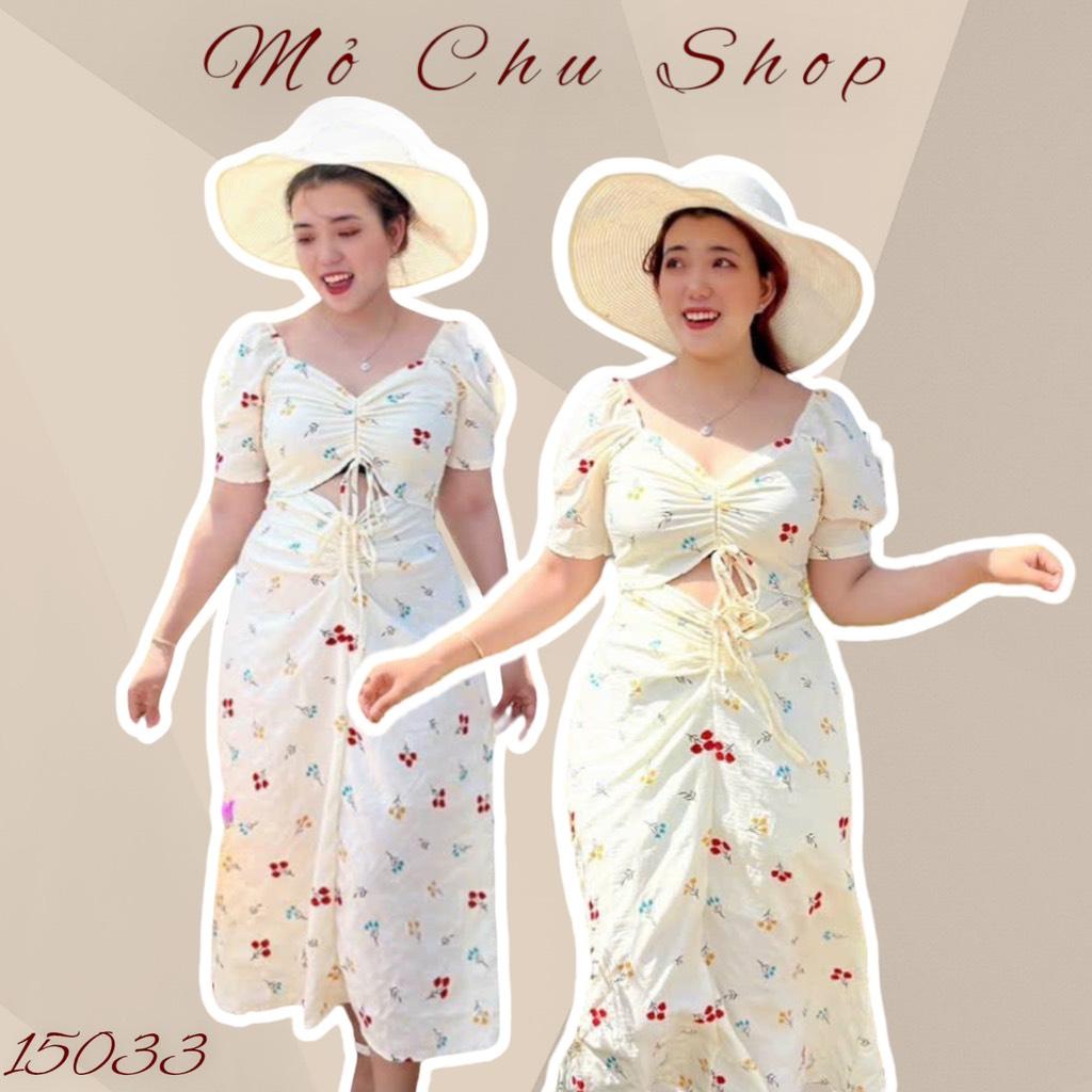 ĐẦM MIDI HOA RÚT NGỰC EO BIGSIZE