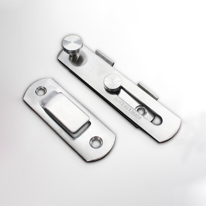 Bộ chốt cài cửa trượt, cửa lùa có then cài làm bằng inox 201 không gỉ