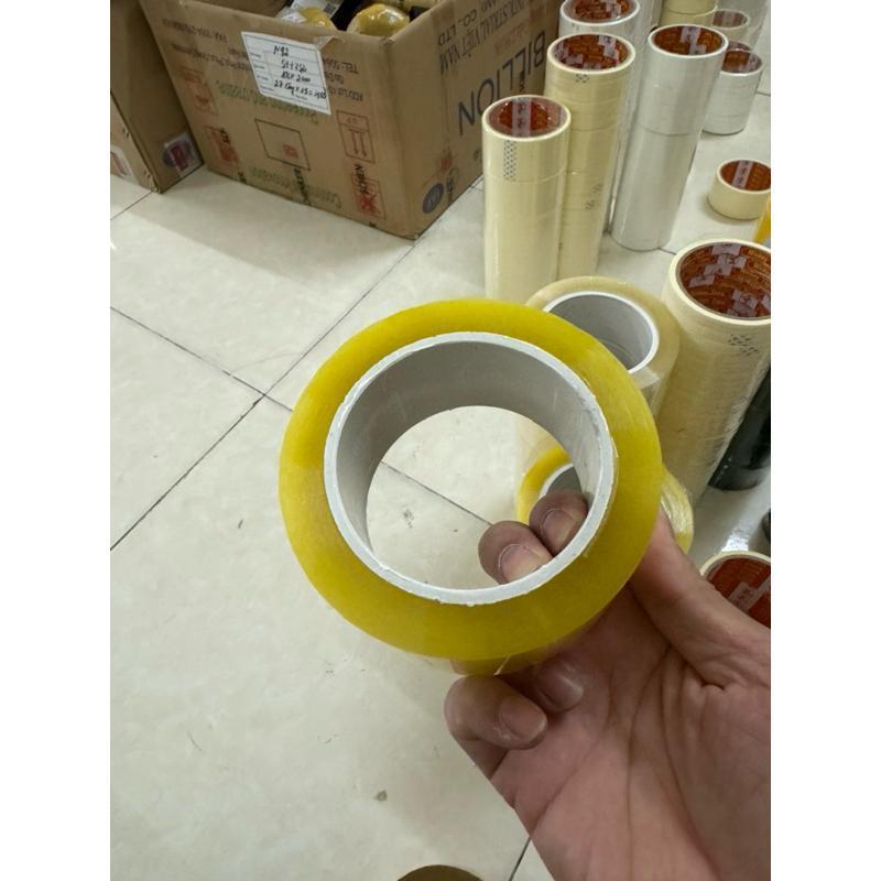 Băng Keo Siêu Dai 100 Yard 48mm Trắng Trong Vàng Chanh Đục 1.8kg/ Cây 6 Cuộn