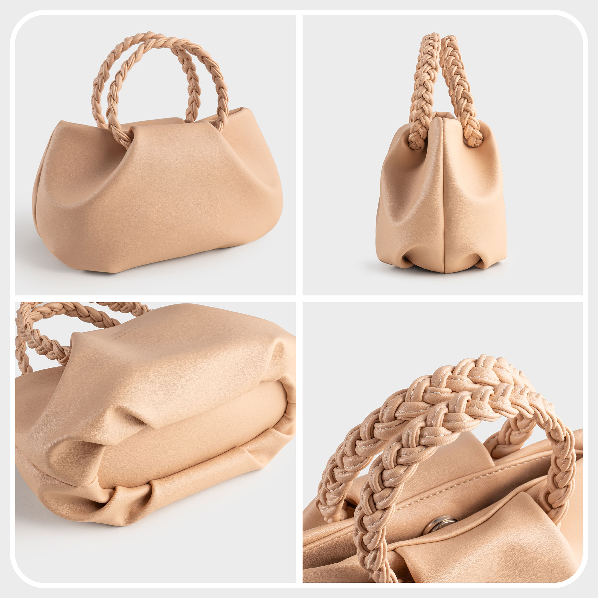 Túi Yuumy ( Thời trang nữ kiểu đám mây size 22  - Túi đeo chéo da Seasand YN257 )