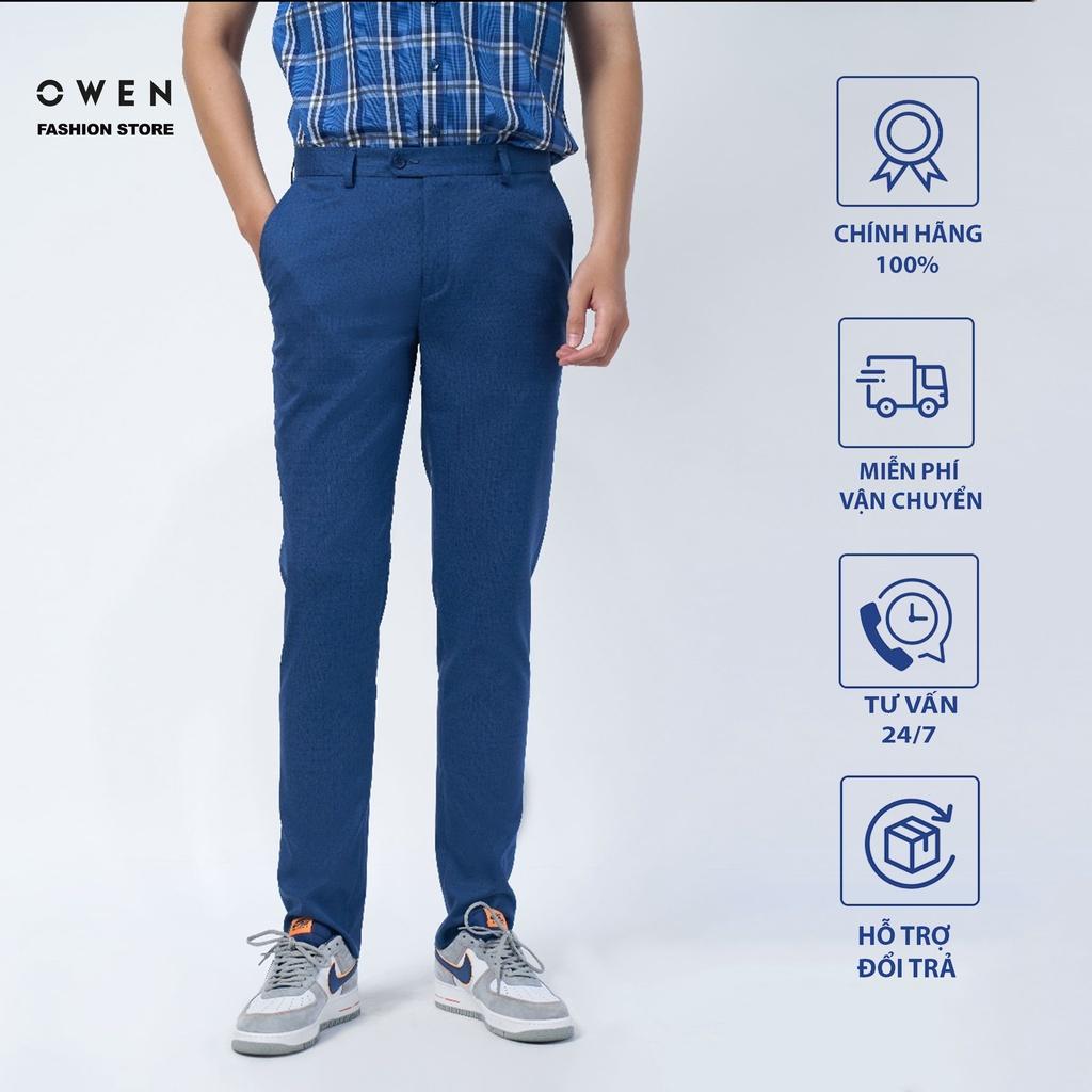 OWEN - Quần âu nam công sở dáng Trendy sợi NANO mã QD220200