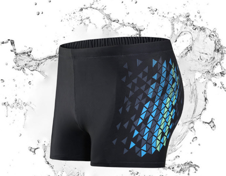 Quần bơi nam Boxer YESURE  Chất liệu  polyester Spandex cao cấp , chống thấm , nhanh khô form Fitness thời trang (Tặng kèm nón bơi + bịt tai silicon)