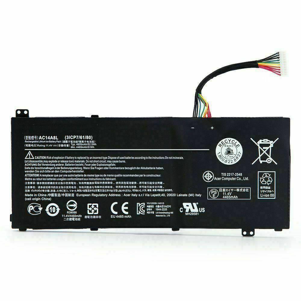 Pin Battery Dùng Cho Laptop Acer Aspire V15 VN7-571 VN7-572G AC14A8L (Original) 51Wh