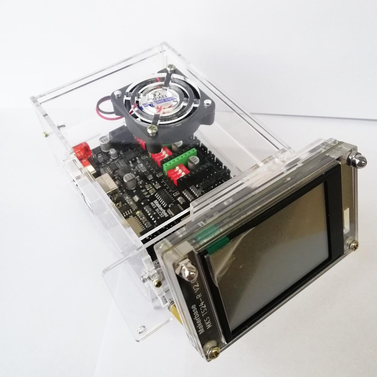 CNC Lá Chắn ESP32 32bit Bộ Điều Khiển MKS DLC32 Acrylic Hộp CNC3020 MAX Linh Kiện Thay Thế 3018 Pro Nhé Màn Hình