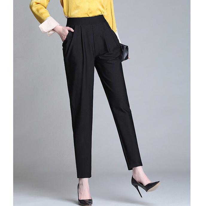 Quần Tây Nữ CHIPY Khóa Sườn Cạp Cao Âu Dáng Ống Đứng Công Sở Cao Cấp Đẹp Form Dài Baggy Màu Đen Đi Học Đi Làm Kiểu Mới