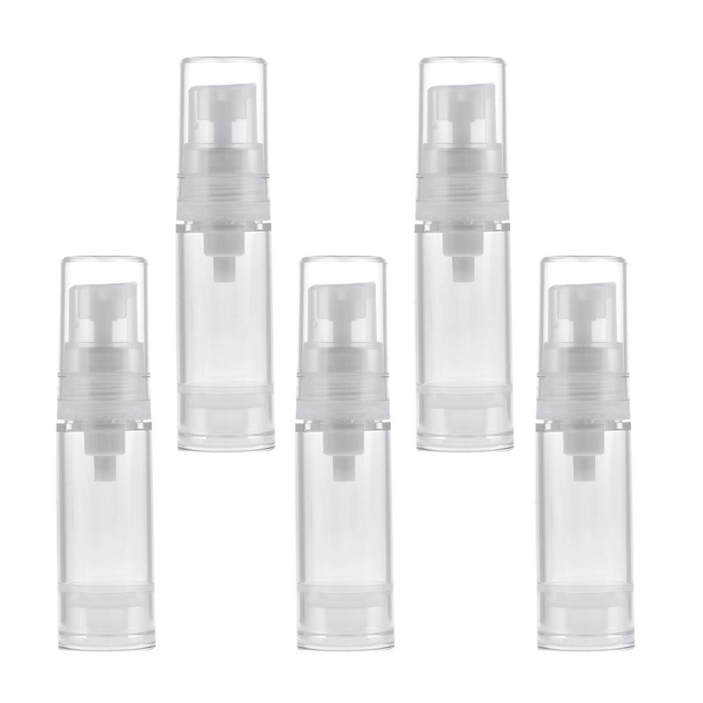 5 Cái 5 Ml Rõ Ràng Hút Chân Không Bình Đựng Mỹ Phẩm Loại Kem Dưỡng Hộp Đựng Ống Đựng