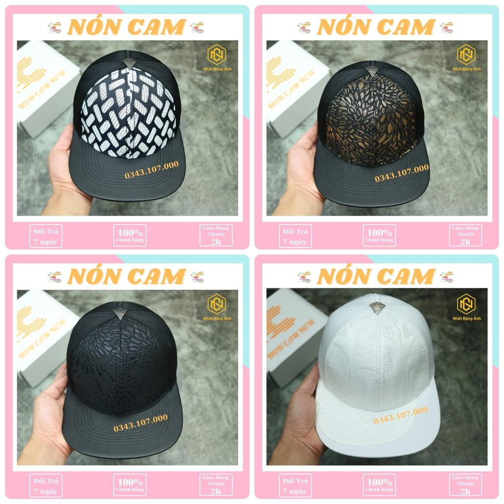 Nón Snapback  , Mũ lưỡi trai Nón Cam họa tiết 2021