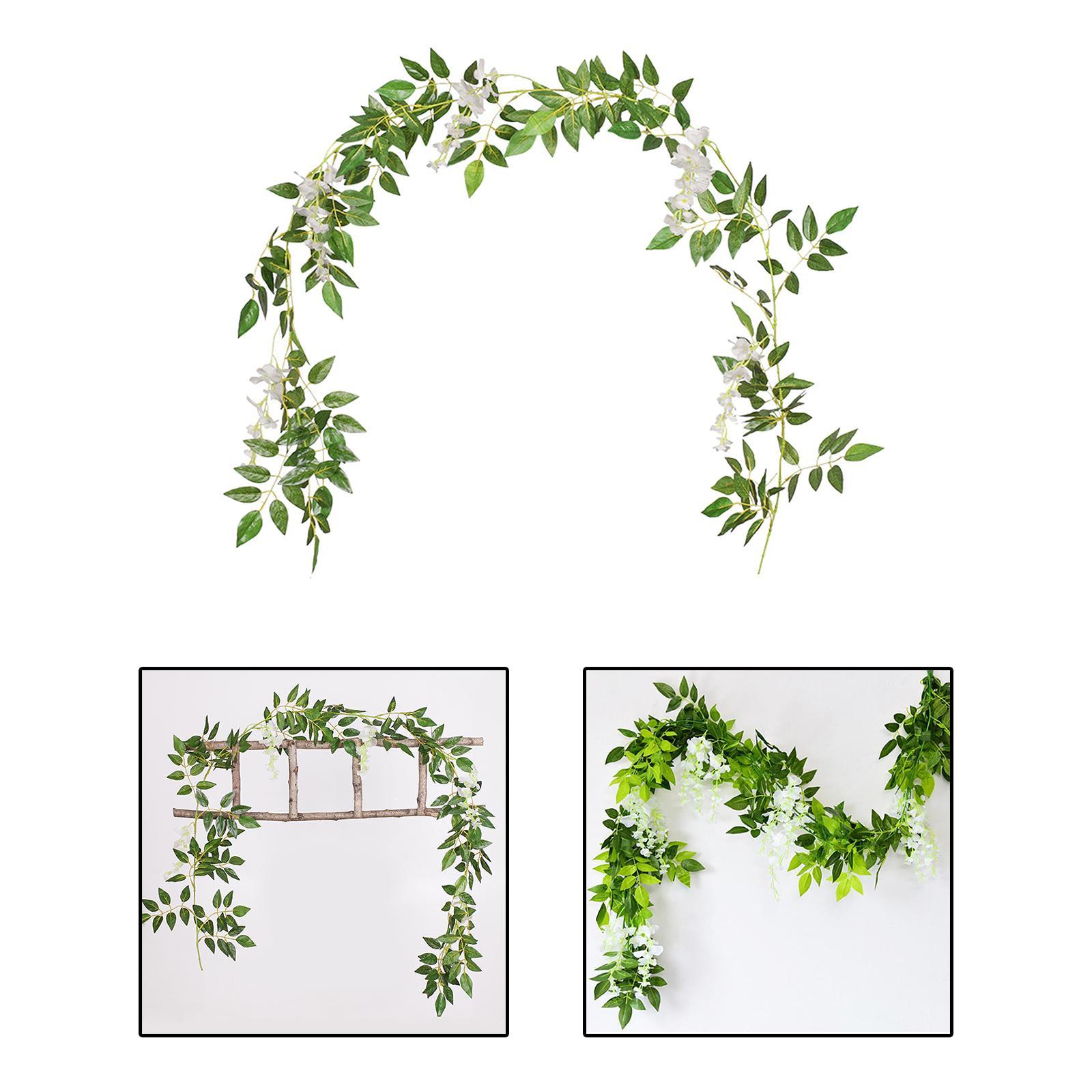 Artificial Vine Floral Garland Fake Leaf Plants Vine for Room