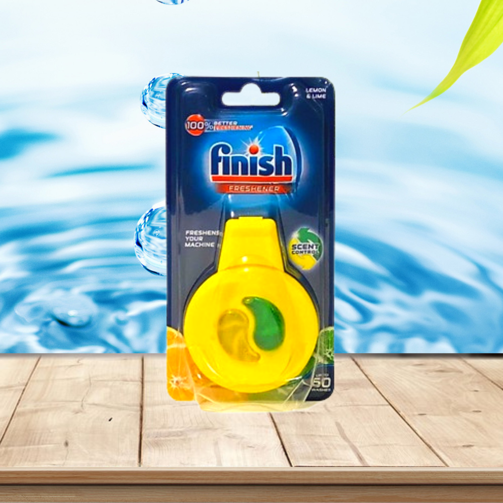 [HCM] Tinh dầu treo khử mùi máy rửa chén Finish Dishwasher Freshener Lemon &amp; Lime 4ml - hương chanh