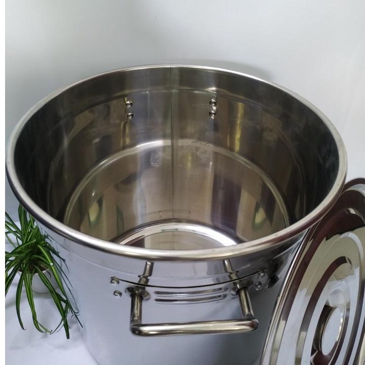 Nồi nấu phở, nước lèo, cháo inox cao cấp 304 1 đáy dày 3.0mm, chuyên dùng cho nhà hàng