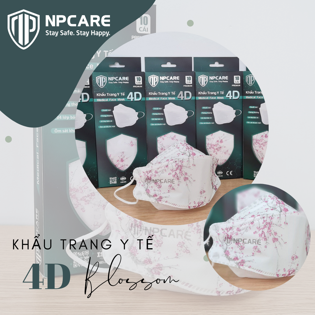 Khẩu trang y tế 4D NPCARE Blossom