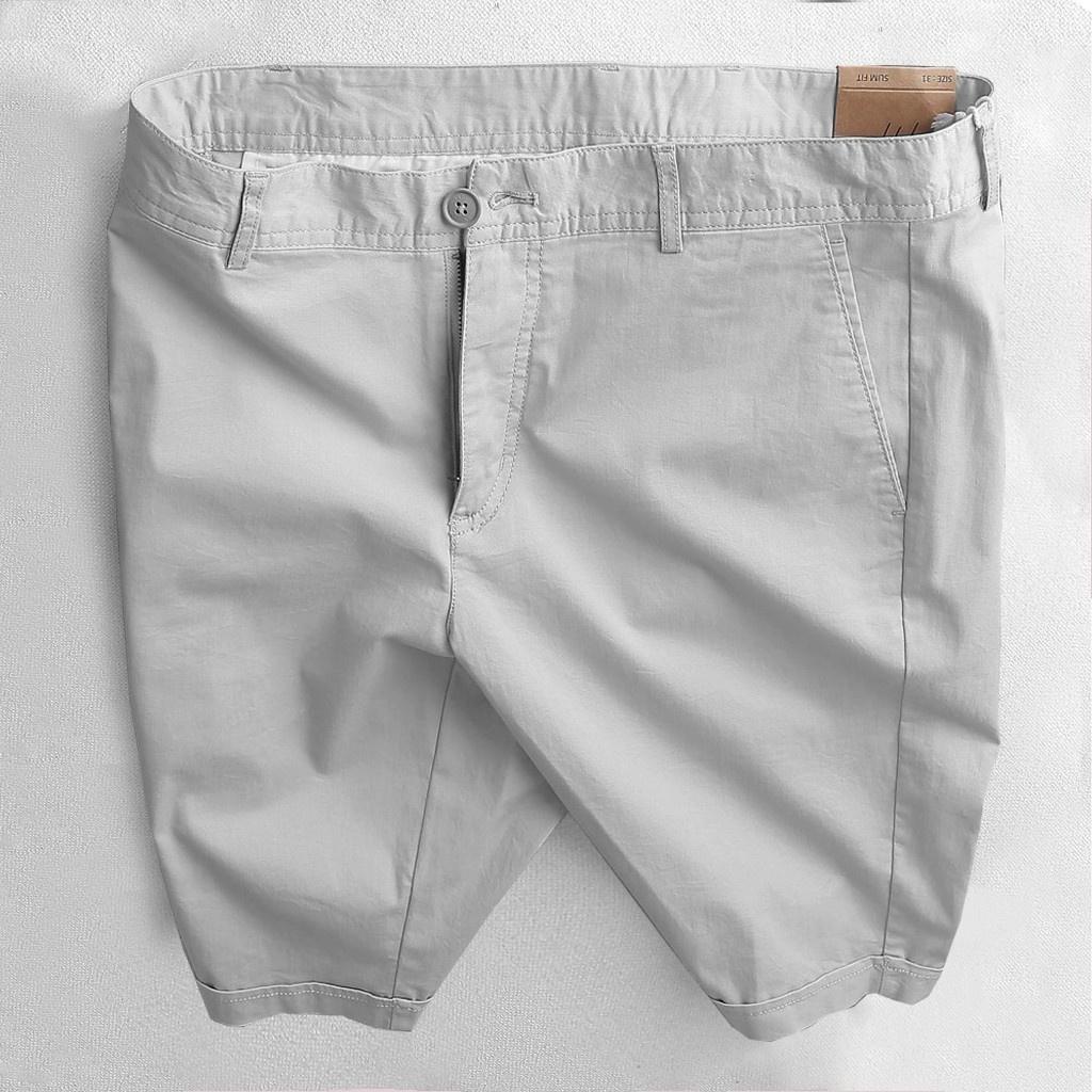 - QUẦN SHORT KAKI NAM CO GIÃN CAO CẤP BẢNG MÀU PASTEL LỊCH LÃM
