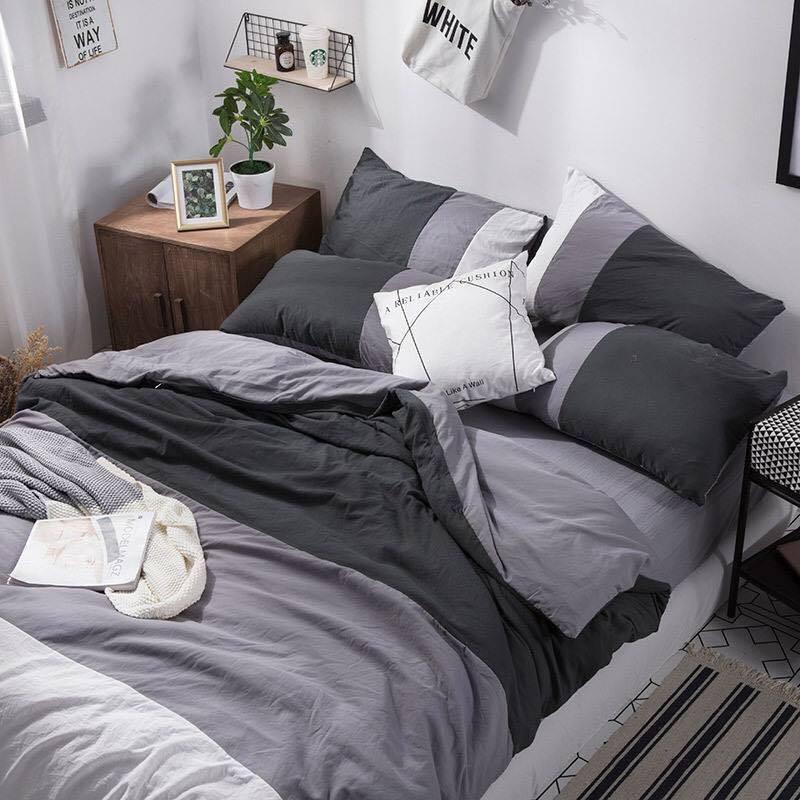 Bộ Chăn Ga Gối Cotton Cá Voi