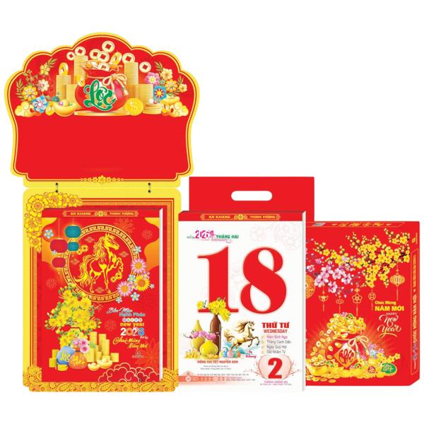 Lịch Bloc Siêu Đại 2026 - Bốn Mùa Hạnh Phúc - Sách Thời Đại STĐ-NST07