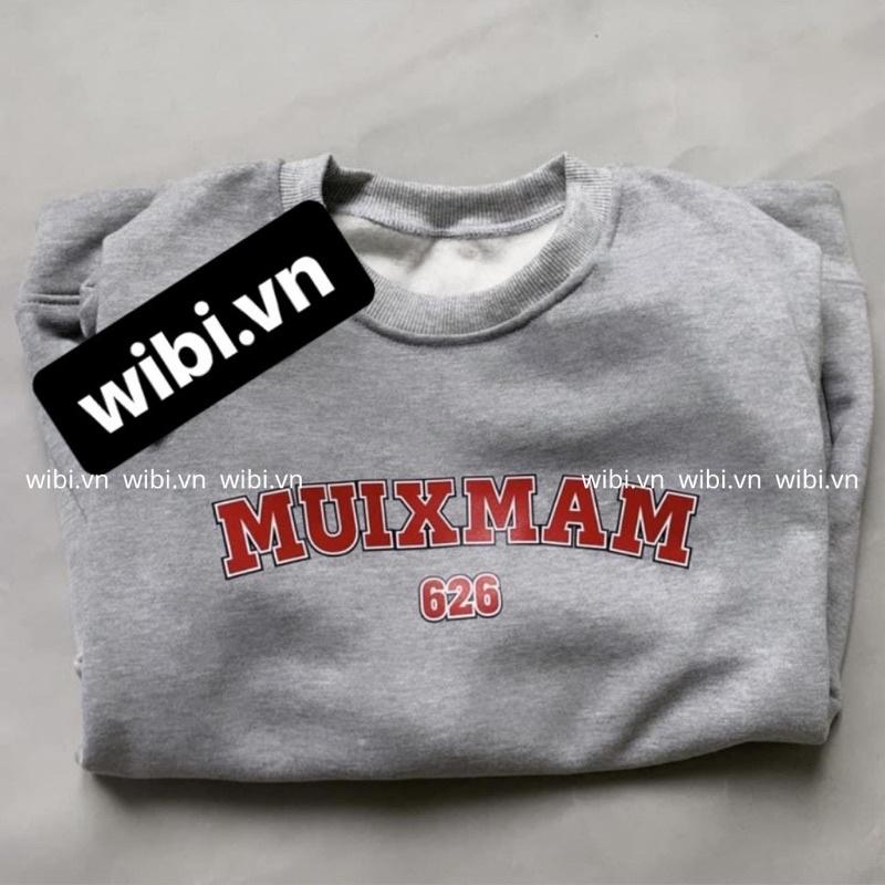 Áo sweater MUIXMAM áo sweater nỉ chất dày dặn