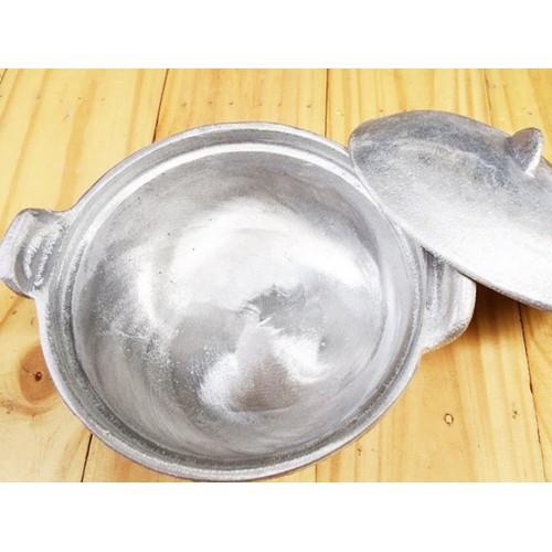 Niêu thố cơm gang đúc nguyên khối Bắc Bộ số 4 kích thước 23cm LOẠI DẦY ĐÚC