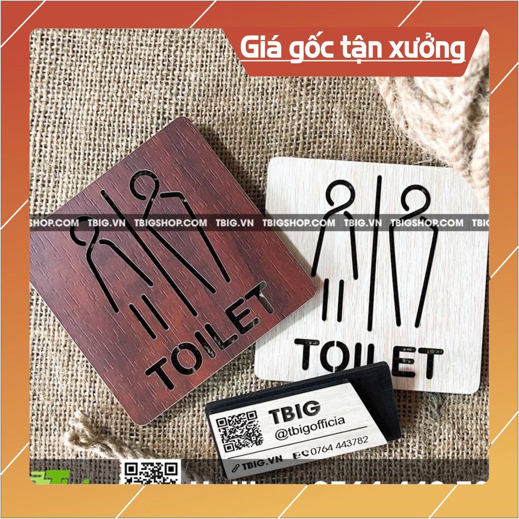 Bảng toilet Nam - Nữ cắt laser mẫu đơn giản
