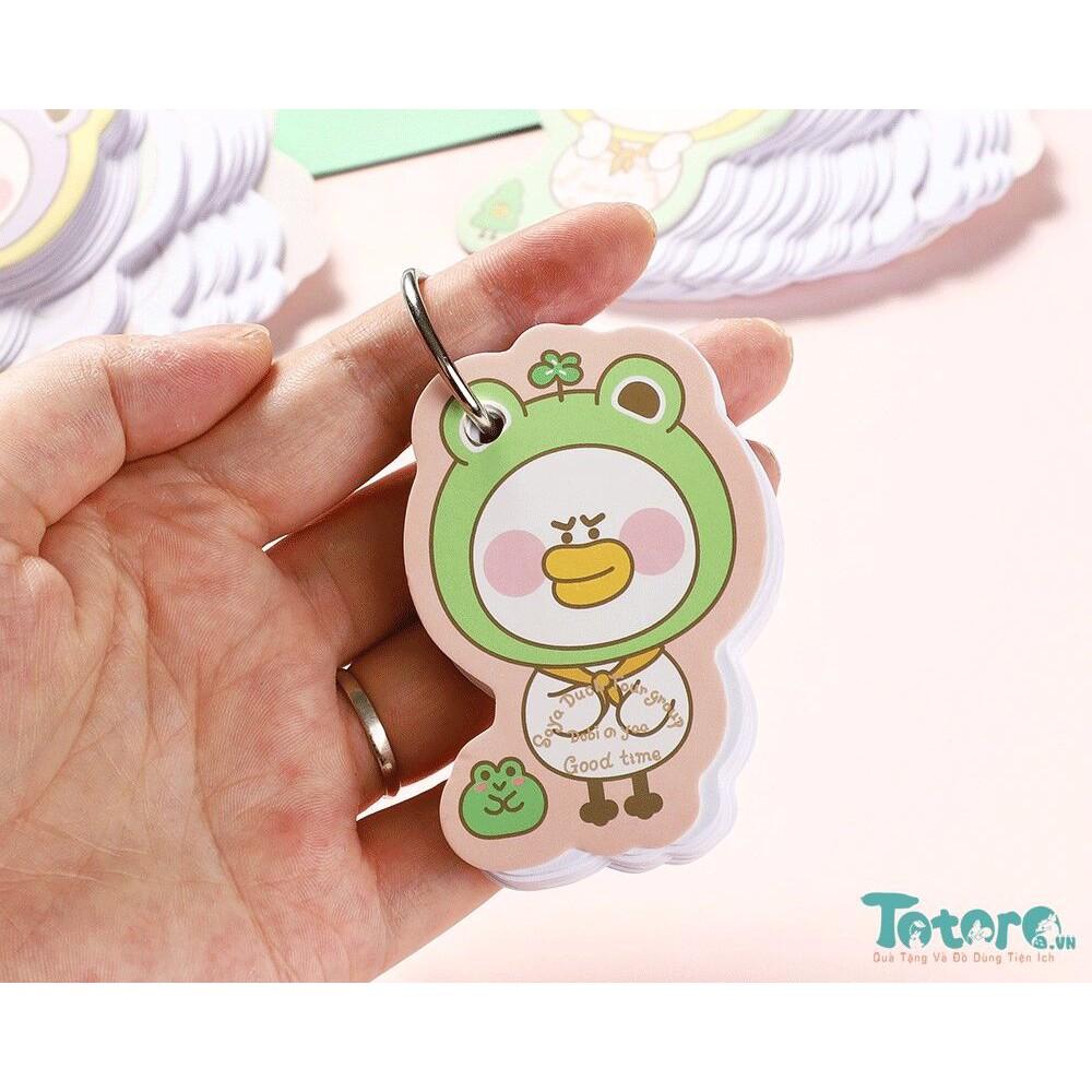 Tệp giấy bìa ghi chú Pastel Soya Duck - 5x7.3cm