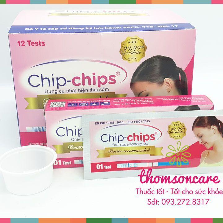 Que thử thai Chip Chip - Giao hàng luôn che tên, kín đáo