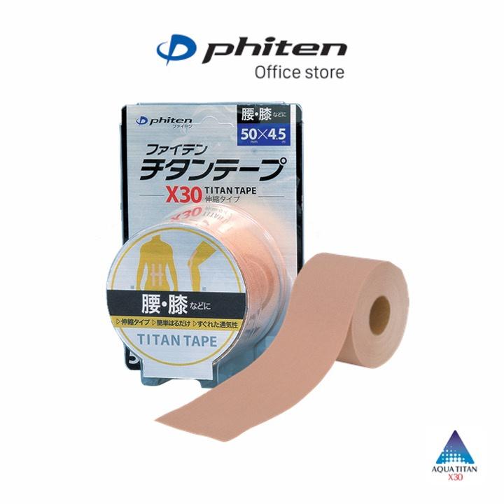 Băng dán cơ giảm đau X30 Phiten titanium tape x30 stretched PU711029