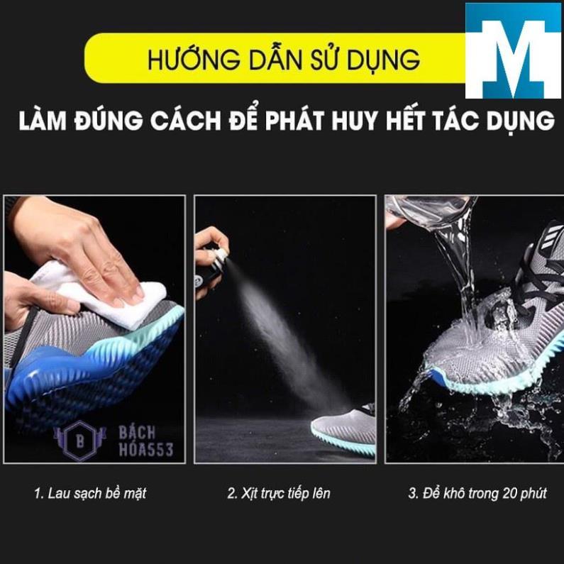✿Chai xịt nano chống thấm nước giày Sneaker 300ml - nước, bám bụi, ố vàng