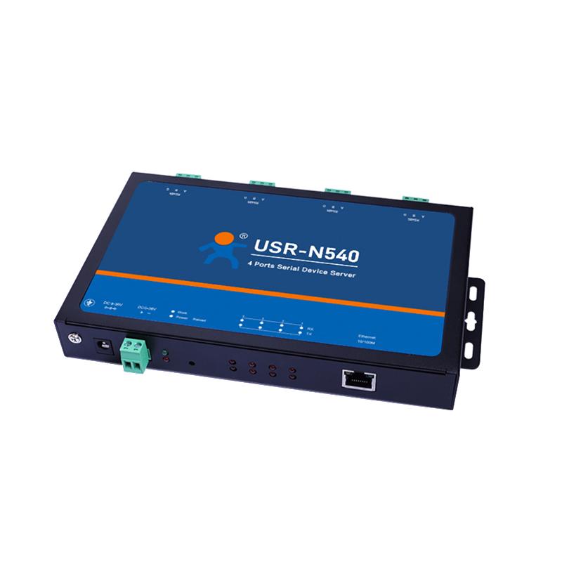Công nghiệp Modbus USR-N540 Sê-ri sang Ethernet Converter 4 Cổng RS232/rs485/rs422 Modbus MQTTS DC 5.0 ~ 36 V