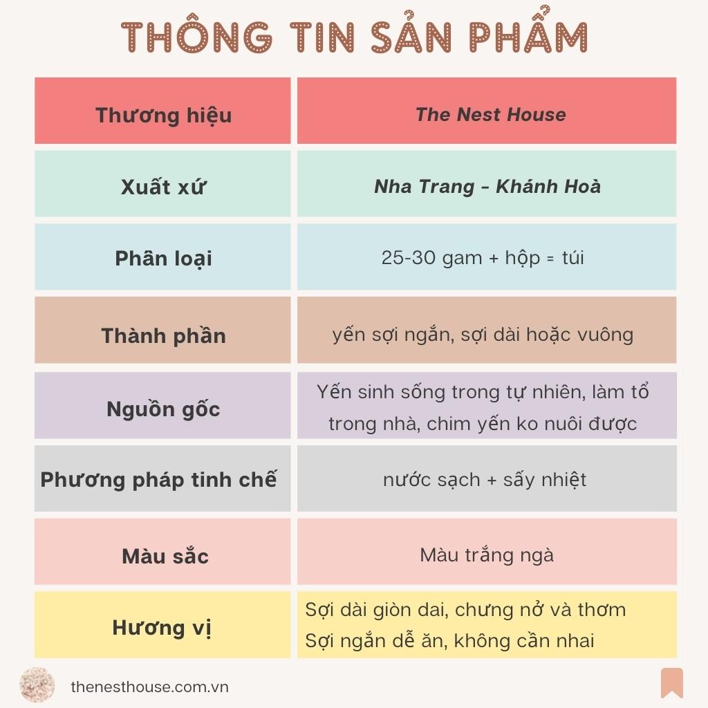 Tổ Yến Sào Tinh Chế Sợi Cao Cấp Nguyên Chất Với 3 Lựa Chọn